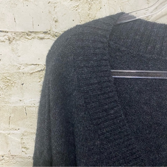 H&M Charcoal Gray Soft V Neck Pullover Sweater - Picture 2 of 5